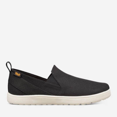 Pánské Slip On Teva Voya Slip On Černé - CZ595668